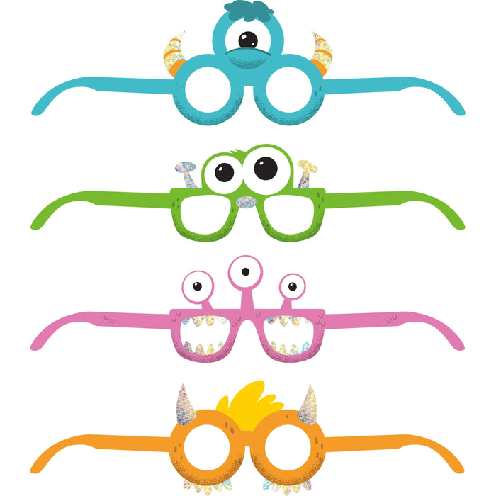 Party Decorations Monsters Paper Glasses (4/Pkg)