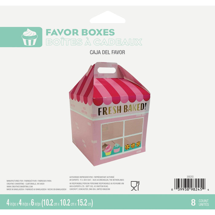 Party Decorations Bakery Sweets Treat Box (8/Pkg)