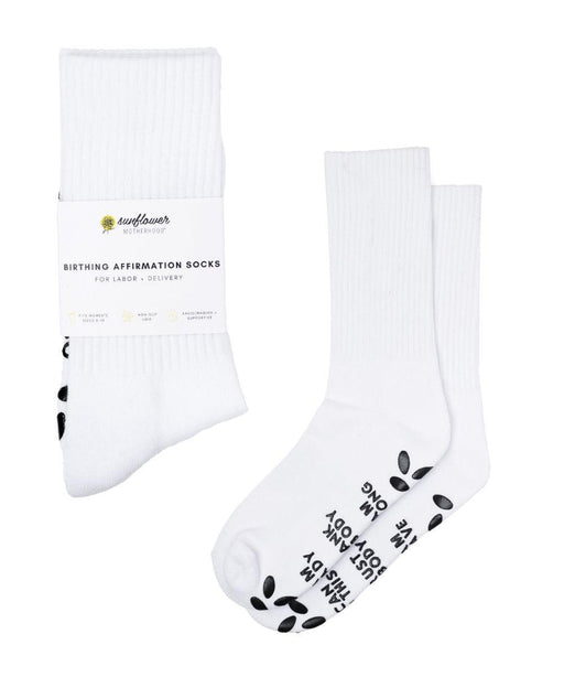 Sunflower Motherhood Birthing Affirmation Hospital Socks