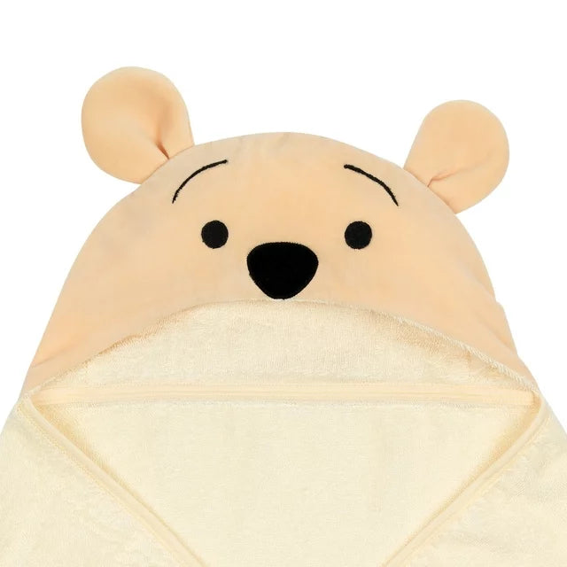 Lambs & Ivy Disney Baby Winnie the Pooh Tan Hooded Bath Towel