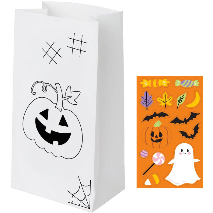 Party Decorations Halloween Paper Treat Bag (8 per Pkg)