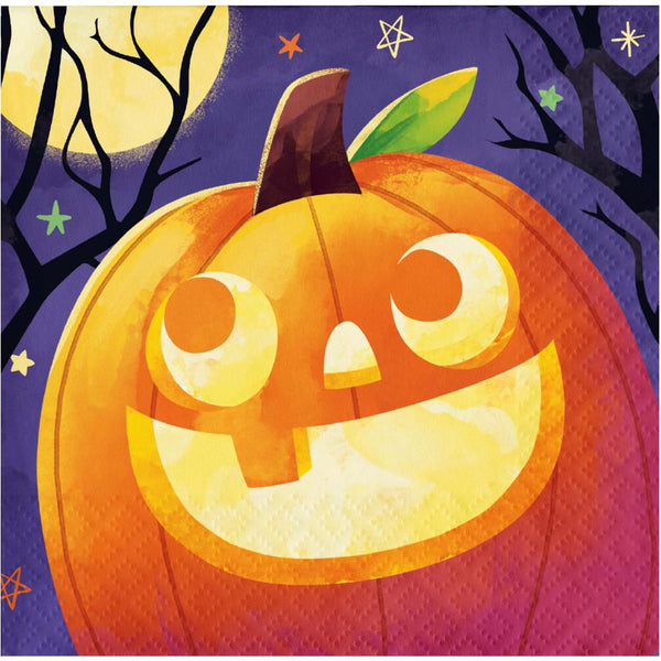 Party Decorations Haunted Halloween Pumpkins Beverage Napkin (16 per Pkg)