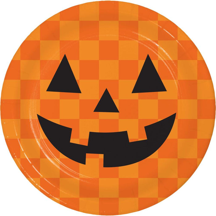 Party Decorations Retro Halloween Luncheon Plate (8 per Pkg)