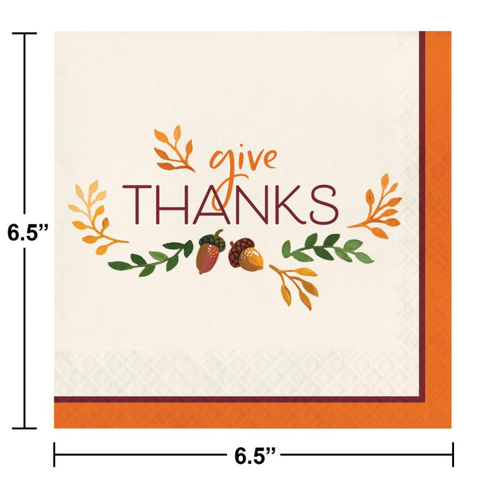 Party Decorations Fall Festivities Luncheon Napkin (16 per Pkg)