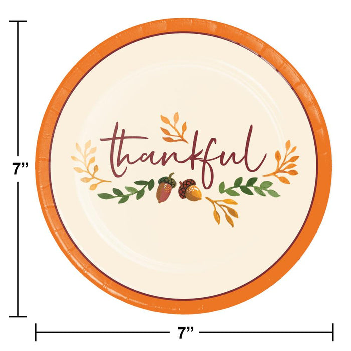 Party Decorations Fall Festivities Luncheon Plate (8 per Pkg)