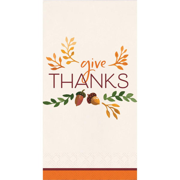 Party Decorations Fall Festivities Guest Towel (16 per Pkg)