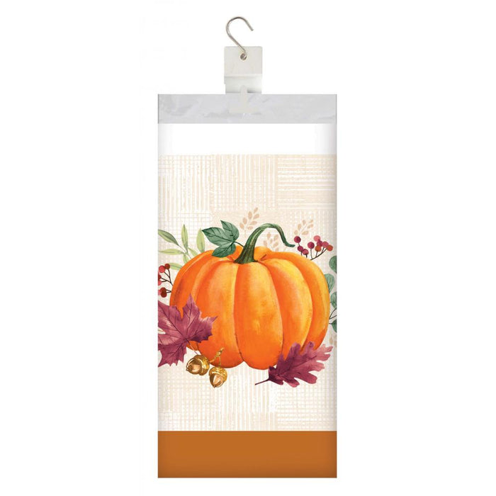 Party Decorations Harvest Wishes Paper Tablecover, Border Print (1 per Pkg)