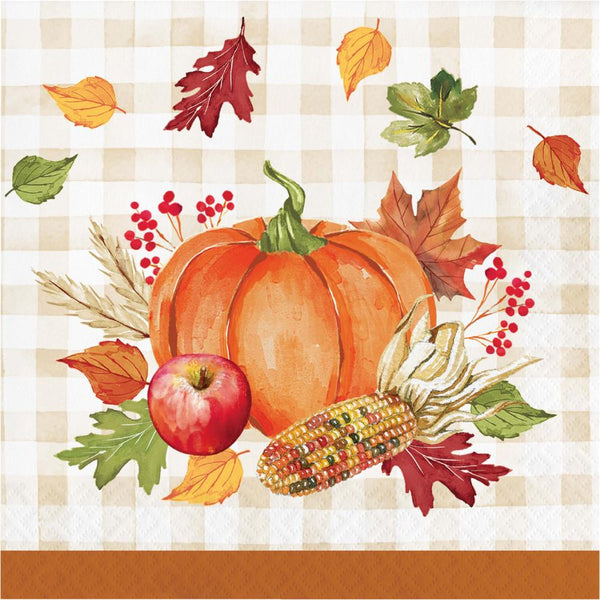 Party Decorations Hello Harvest Luncheon Napkin (16 per Pkg)