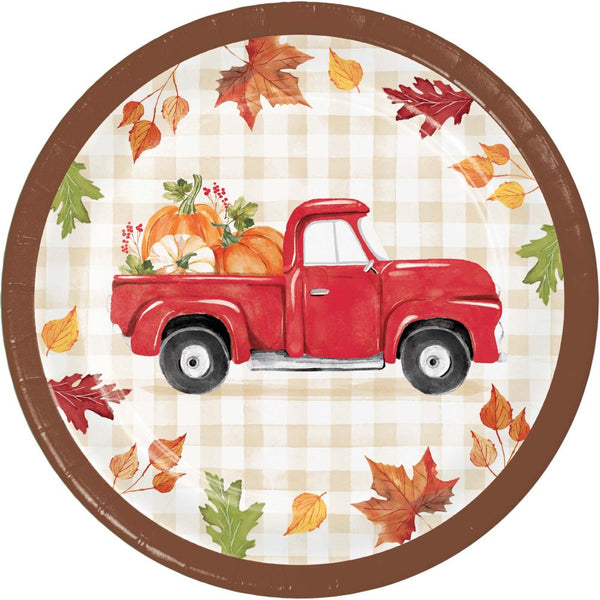 Party Decorations Hello Harvest Dinner Plate (8 per Pkg)