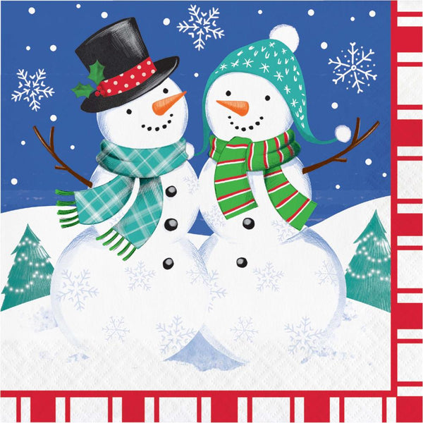 Party Decorations Snow Friends and Flakes Luncheon Napkin (16 per Pkg)