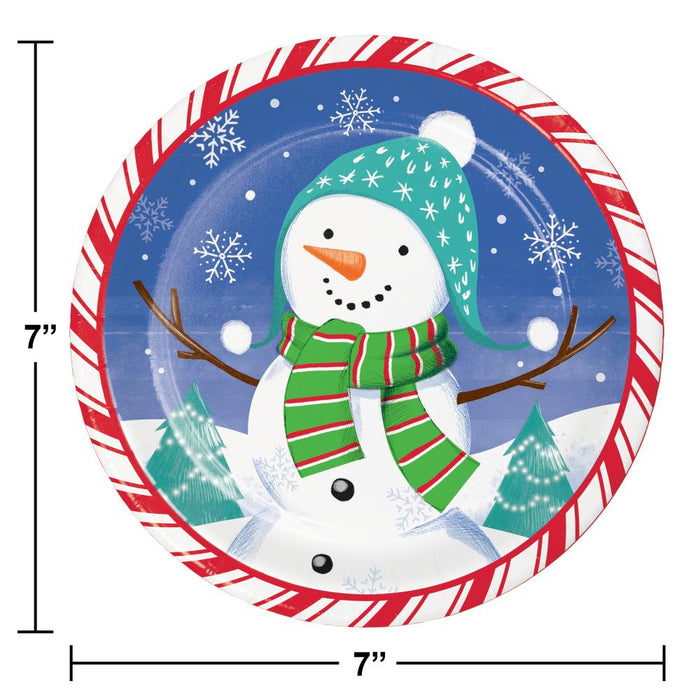 Party Decorations Snow Friends and Flakes Luncheon Plate (8 per Pkg)