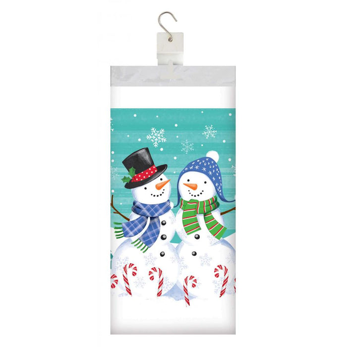 Party Decorations Snow Friends and Flakes Paper Tablecover, Border Print (1 per Pkg)