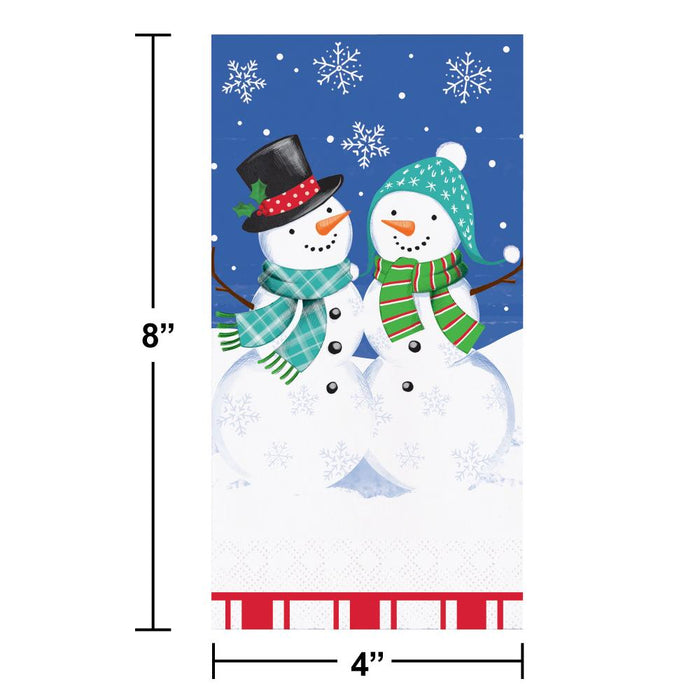 Party Decorations Snow Friends and Flakes Guest Towel (16 per Pkg)