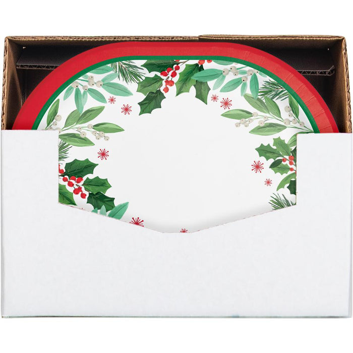 Party Decorations Holly Jolly Christmas Oval Platter (8 per Pkg)