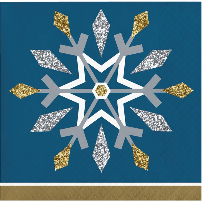 Party Decorations Whimsical Winter Beverage Napkin (16 per Pkg)