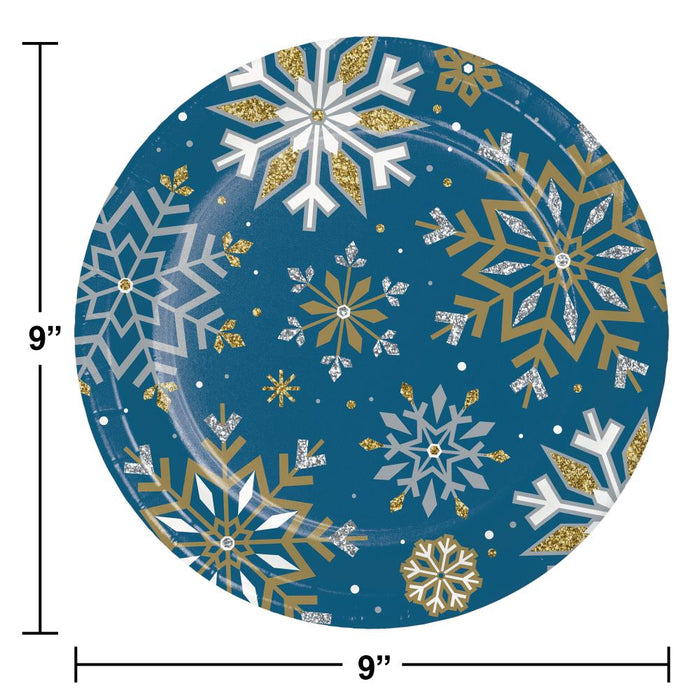 Party Decorations Whimsical Winter Dinner Plate (8 per Pkg)