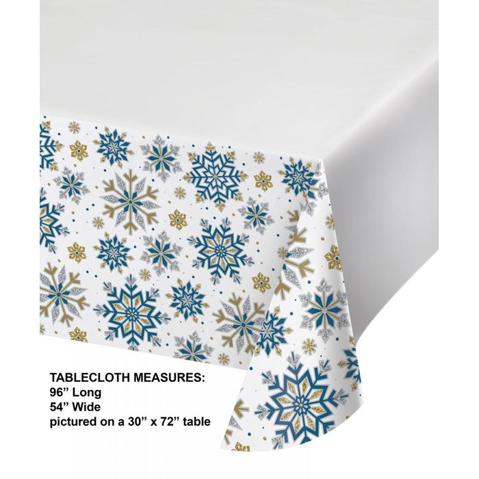 Party Decorations Whimsical Winter Paper Tablecover, Border Print (1 per Pkg)