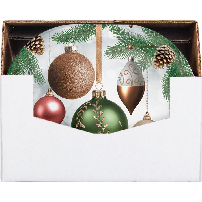 Party Decorations Dazzling Ornaments Oval Platter (8 per Pkg)