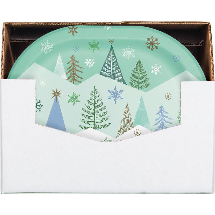 Party Decorations Winter Wonderland Oval Platter (8 per Pkg)