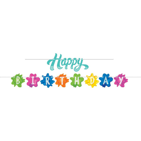 Party Decorations Splatter Banner (2 per Pkg)