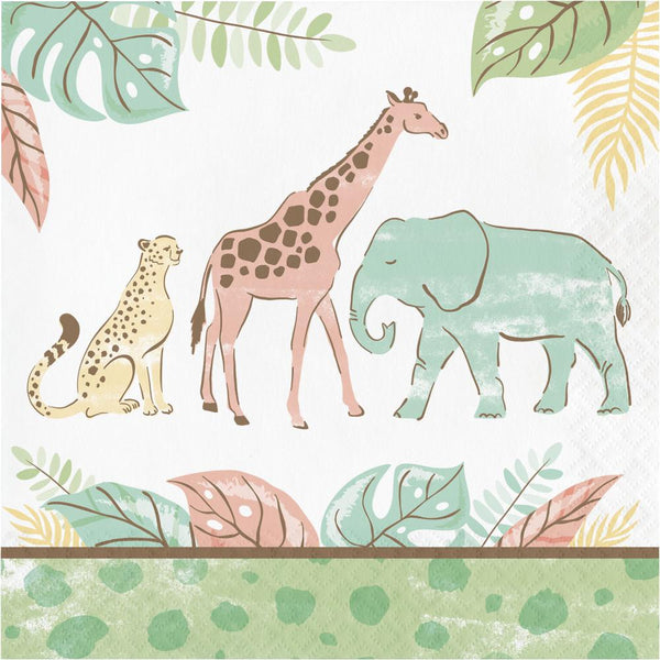 Party Decorations Safari Baby Lunch Napkin (16 per Pkg)