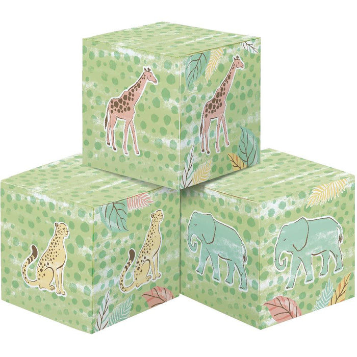 Party Decorations Safari Baby Centerpiece Baby Blocks (3 per Pkg)