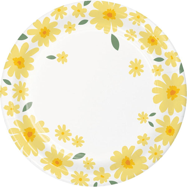 Party Decorations Sweet Daisy Luncheon Plate (8 per Pkg)