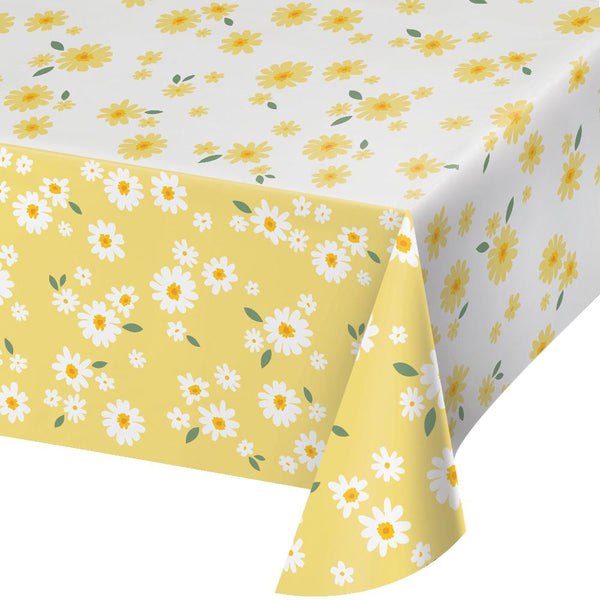 Party Decorations Sweet Daisy Tablecover, Paper 54