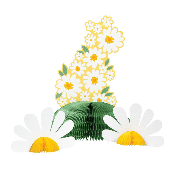 Party Decorations Sweet Daisy Honeycomb Centerpiece (1 per Pkg)