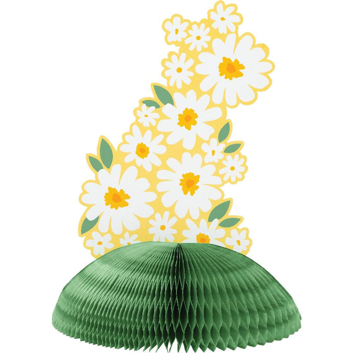 Party Decorations Sweet Daisy Honeycomb Centerpiece (1 per Pkg)