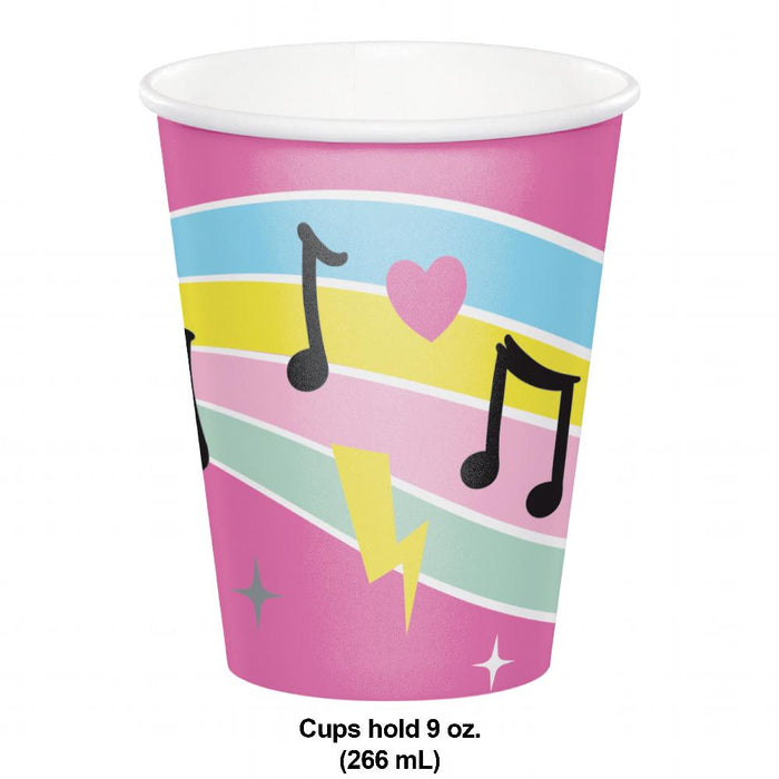 Party Decorations Birthday Beats Hot/Cold Cup 9oz. (8 per Pkg)