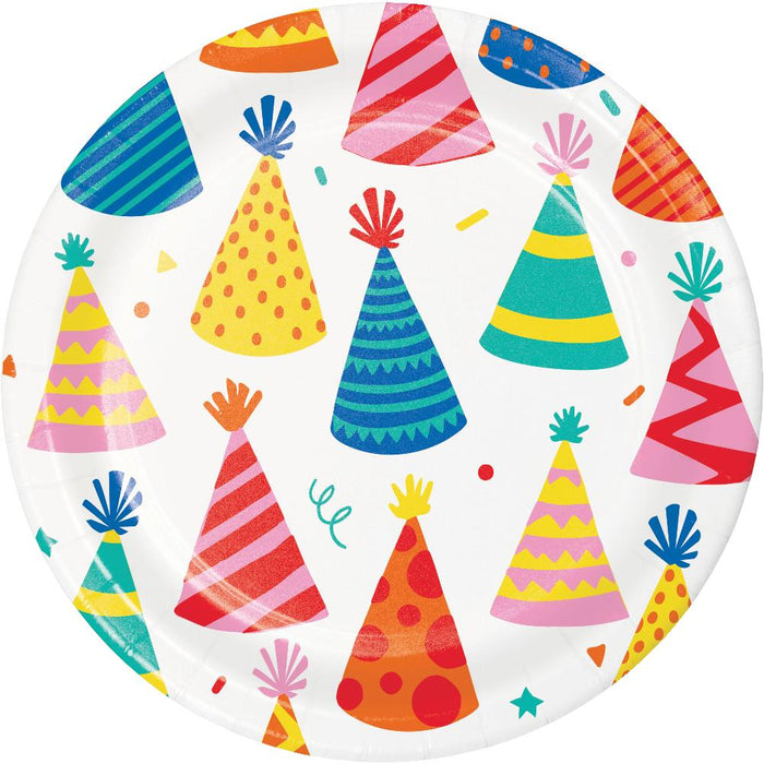 Party Decorations Hats Off Birthday Luncheon Plate (8 per Pkg)