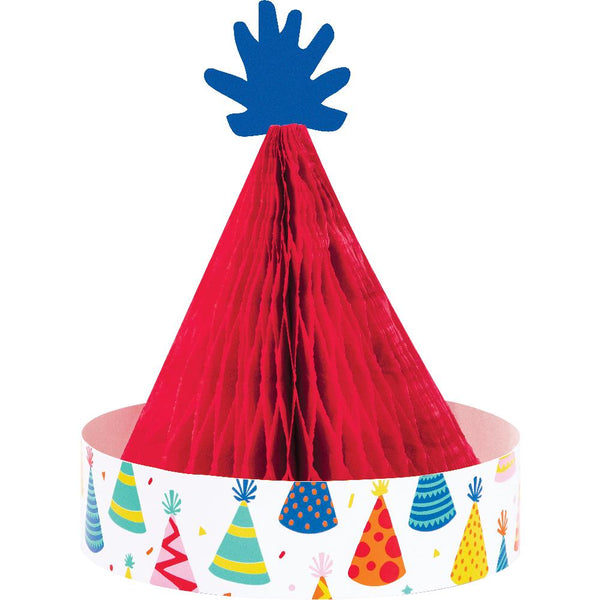 Party Decorations Hats Off Birthday Honeycomb Centerpiece (1 per Pkg)