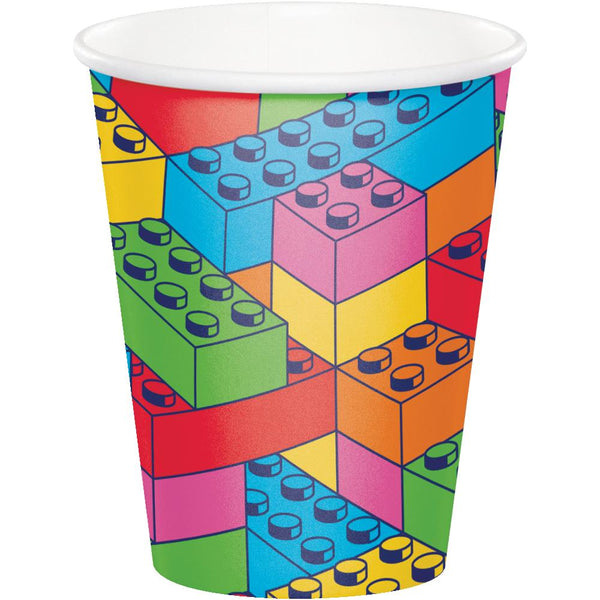 Party Decorations Block Bash Hot/Cold Cup 9oz. (8 per Pkg)