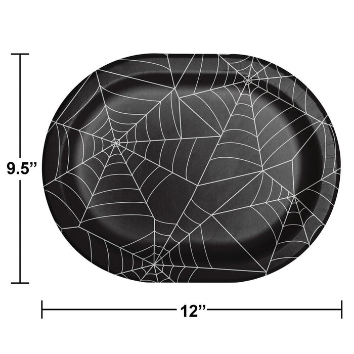 Party Decorations Halloween Oval Platter (8 per Pkg)