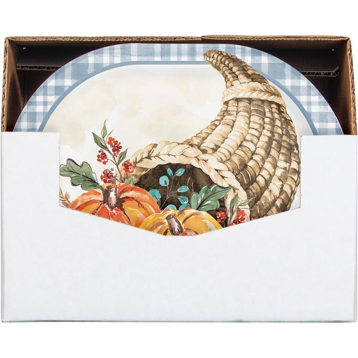 Party Decorations Decadent Cornucopia Oval Platter (8 per Pkg)