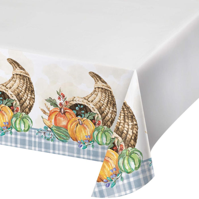 Party Decorations Decadent Cornucopia Paper Tablecover Border Print (1 per Pkg)