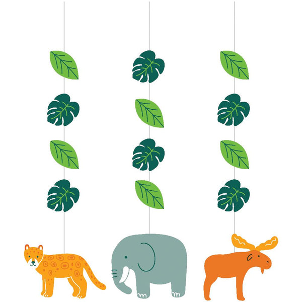 Party Decorations World Adventure Hanging Cutouts (3 per Pkg)