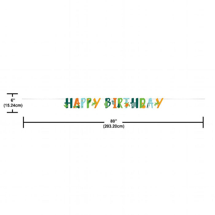 Party Decorations World Adventure Letter Banner (1 per Pkg)