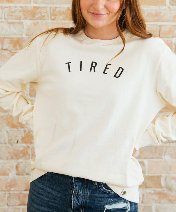 Sunflower Motherhood Tired Sweatshirt