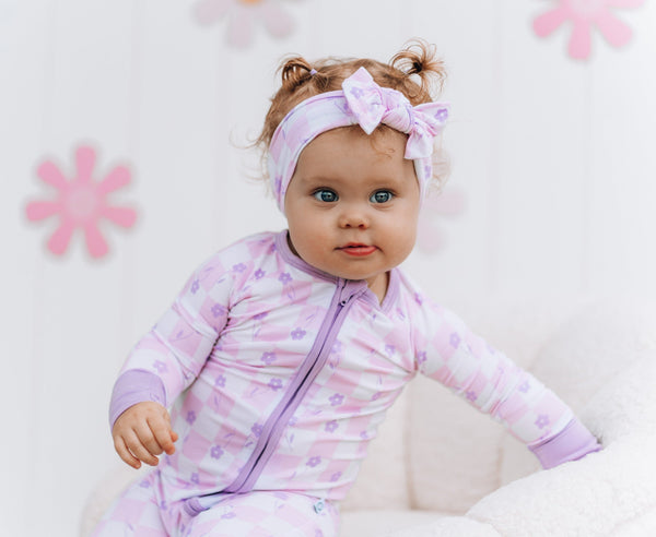 Dream Big Little Co LAVENDER DAISIEZzz DREAM ROMPER