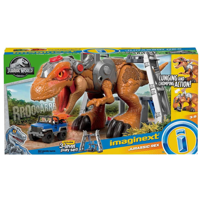 Fisher-Price Imaginext Jurassic World T Rex Dinosaur Toy with Owen Grady Figure