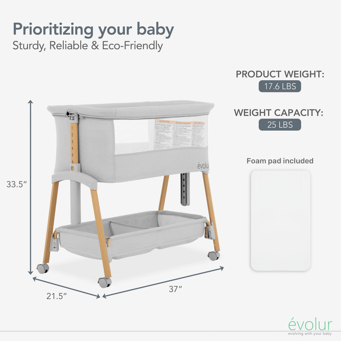 Evolur Lullaby Portable Bassinet buybuy BABY