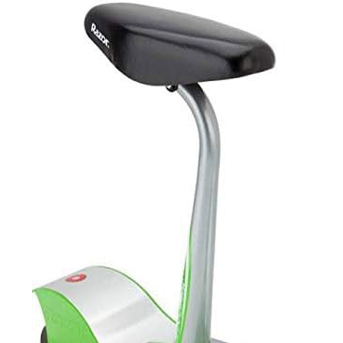 Razor E200S Seated Electric Scooter Up To 12mph with Twist Grip Throttle, Green