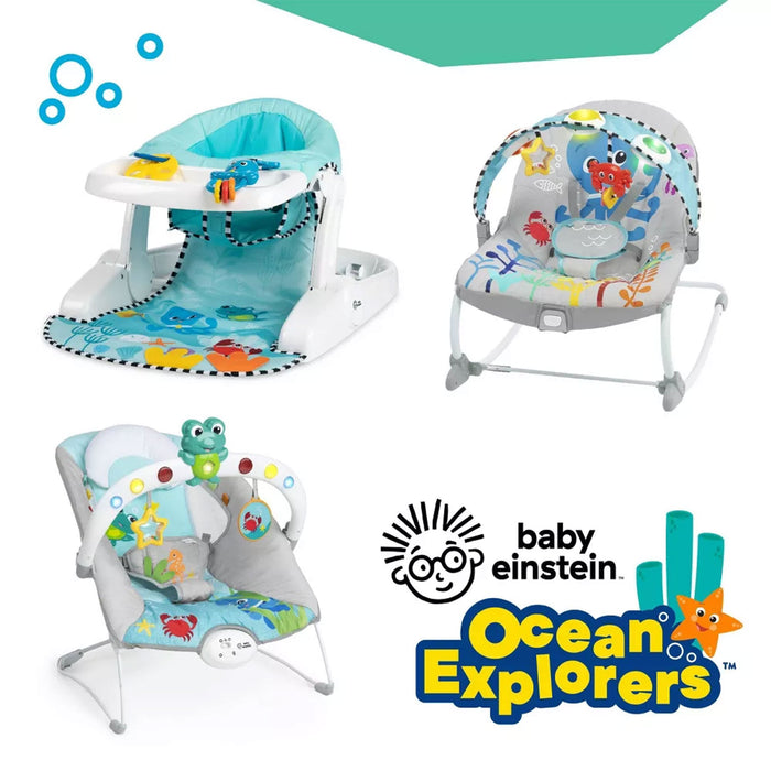 Baby Einstein Unisex Sea of Support 2 In 1 Sit Up Floor Seat with Soft Seat Pad