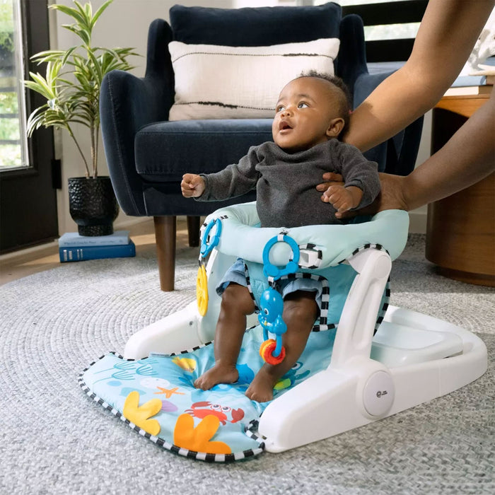 Baby Einstein Unisex Sea of Support 2 In 1 Sit Up Floor Seat with Soft Seat Pad