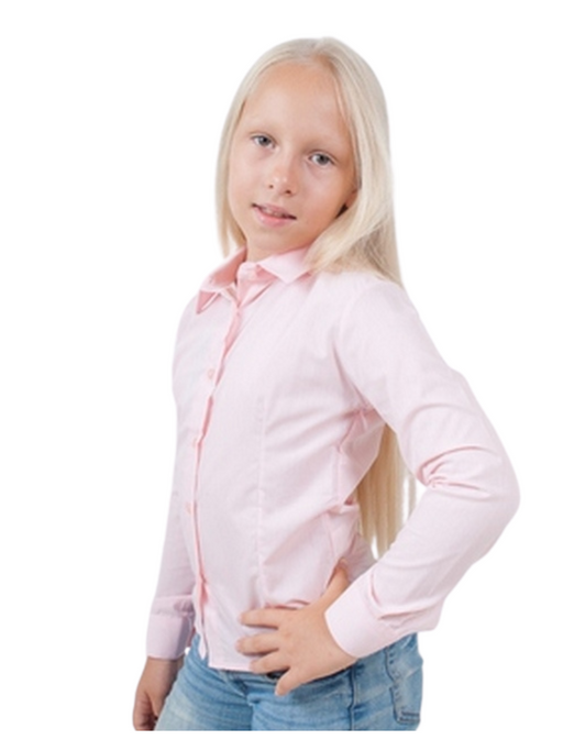 Mia Belle Girls Pink Collared Dress Shirt by Kids Couture