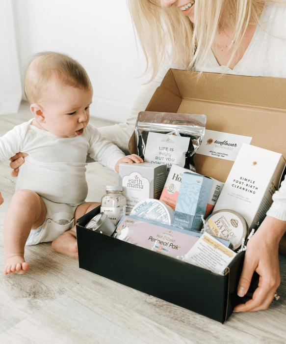 Sunflower Motherhood Deluxe Postpartum Recovery Box