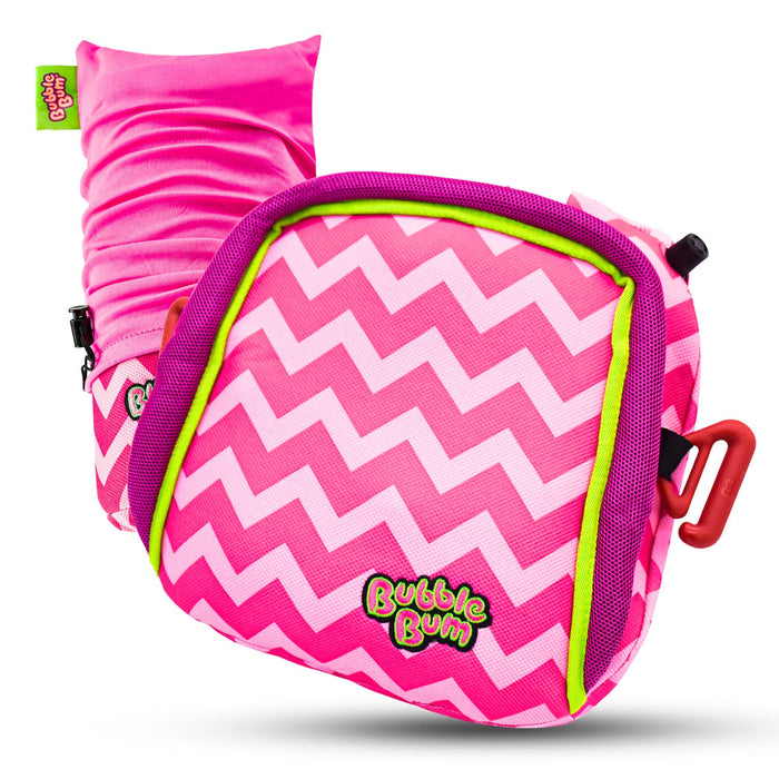 BubbleBum Inflatable Travel  Car Booster Seat Pink Style