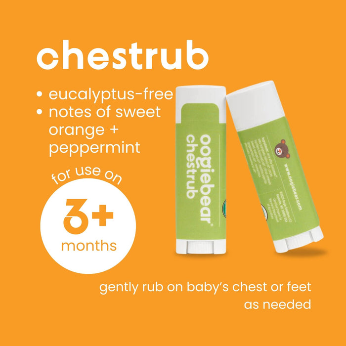 oogiebear Organic Mini Nosebalm and Chestrub Baby Care Kit